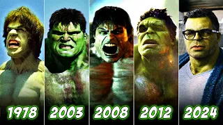 Evolution of Hulk on Screen (1977-2024).