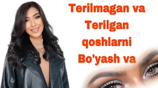 Qosh bo’yash | terilgan va terilmagan qoshlarni bo’yash | Pardoz darslari | Makiyaj