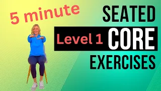 Seated Core Exercises for Seniors & Beginners | Level 1