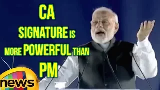 CA Signature is More Powerful Than President Promise Says PM Modi | Mango News