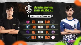 ĐẤU TRƯỜNG DANH VỌNG SERIES B MÙA ĐÔNG 2022 - NGÀY 11 VÒNG BẢNG - 30/11