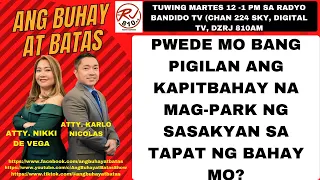 PWEDE MO BANG PIGILAN ANG KAPITBAHAY NA MAG-PARK NG SASAKYAN SA TAPAT NG BAHAY MO?