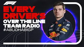 Every Driver's Radio At The End Of Their Race | 2021 Abu Dhabi Grand Prix