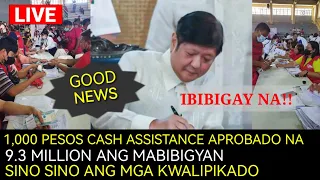 1,000 PESOS CASH ASSISTANCE PARA SA 9.3 MILLION BENIFICIARY IBIBIGAY NA  SINO ANG  MGA KWALIPIKADO