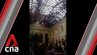 Sri Lanka blasts: Damage, chaos after church attack