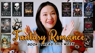 I read popular fantasy romance books for 7 days and I fell In love with the genre