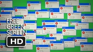 Free Green Screen - Windows Error Transition