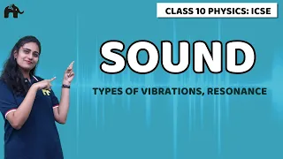 Sound Class 10 ICSE Physics | Selina Chapter 7 | Natural, Damped And Forced Vibrations, Resonance