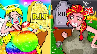 [🐾paper diy🐾] Poor vs Rich Rapunzel Mother and Daughter Family #Rapunzel Compilation 놀이 종이