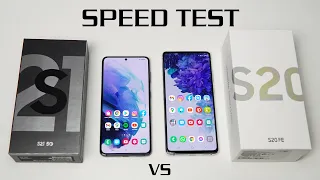 Samsung Galaxy S21 vs S20FE Speed Test - THAT FAST?