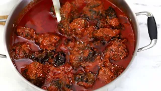 NIGERIAN BEEF STEW | BEEF STEW WITH ROASTED PEPPERS