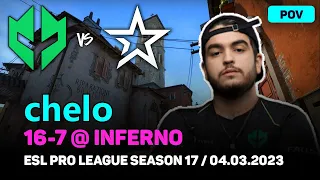 CSGO POV Imperial chelo (16-7) vs Complexity (INFERNO) @ ESL Pro League Season 17 / Mar 4, 2023