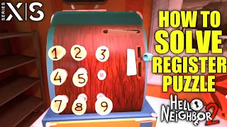 How to Solve Register Puzzle HELLO NEIGHBOR 2 Register Puzzle | Hello Neighbor 2 Case Register Code