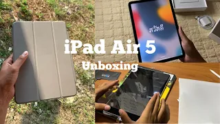 𝐔𝐧𝐛𝐨𝐱𝐢𝐧𝐠 📦 | แกะกล่อง iPad Air 5 (Starlight) + Accessories [2023] - Style S