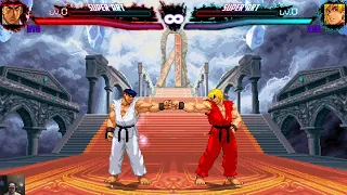 Ice Ryu vs Fire Ken - YGB Epic Mugen Battle