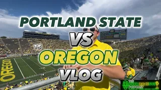 Portland State VS No. 15 Oregon VLOG | September 2 2023 | Oregon sets HISTORY with 81-7 WIN over PSU