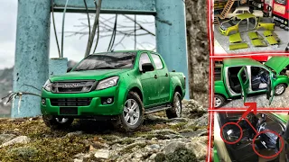 Isuzu D-Max Folyo Kaplama Mat Satin Krom | 1:18 Paudi Diecast Model