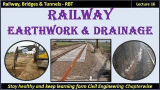 RBT / Railway Earthwork and Drainage / Formation width / Side slope / Drainage system / Lec. - 16