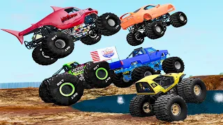 Monster Trucks Mud Battle #17 - Beamng drive