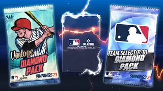 Vintage Diamond and Team Select Pack Opening! MLB 9 Innings 21