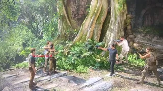 Uncharted4 Action Sequence with Nathan & Sam vs Nadine Fight (PS4) | PlaystationGamepoint