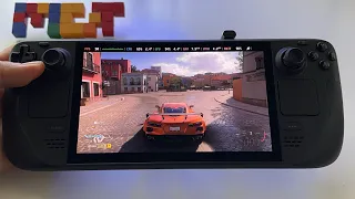 Forza Horizon 5 + HDR On | Steam Deck OLED handheld gameplay | Steam OS