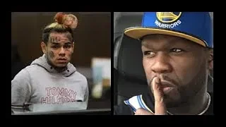 50 CENT Reacts To 6IX9INE Facing Life In Prison Over Federal Indictment
