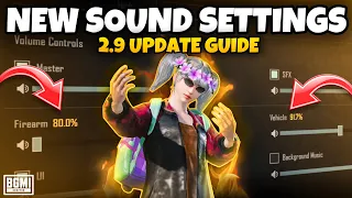 NEW SOUND SETTINGS 2.9 UPDATE EXPLAINED IN BGMI💥(Tips & Tricks) Mew2.