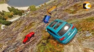 GTA 4 Cliff Drops Crashes with Real Cars mods #56 | Odycrash