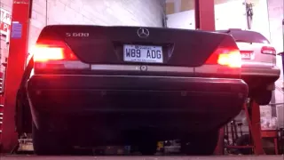 Mercedes-Benz S600 6.0L V12 - Straight pipe rev