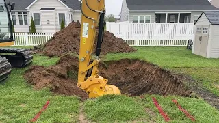 Fiberglass pool installation, Day 1: Dig day