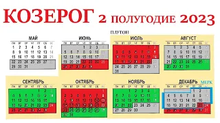 КОЗЕРОГ♑2 полугодие 2023 года! Астро и таро прогноз🕑июнь/июль/август/сентябрь/октябрь/ноябрь/декабр👍