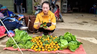 Harvesting Cabbage & Tangerine, Green Vegetables Goes to the market sell | Ly Thi Tam