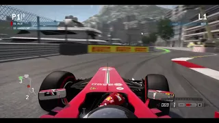 F1 2013 Onboard hotlap of Ferrari f138 at Monaco circuit