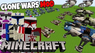 The NEW Minecraft CLONE WARS Mod is EPIC! - Minecraft: Star Wars Mod Vehicles and Clone Trooper NPCs