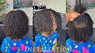 HOW TO | DIY MICROLOCS INSTALLATION PART 2 🌱 | (Braided root) & Two Strand Twist Method