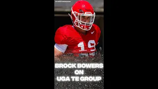 Brock Bowers on Georgia football tight ends group