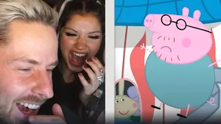 Emily und Rewi haben Lachflash bei Peppa Wutz Youtube Kagge 😂