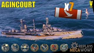 Agincourt 7 Kills & 133k Damage | World of Warships Gameplay