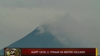 24Oras: Alert level 2, itinaas sa Mayon Volcano