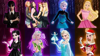 Wednesday Dance | BLACKPINK 'How You Like That' | Elsa 'Let It Go' |  am a Barbie Girl | Songs Games