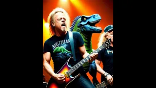 I asked AI to write a Metallica song about dinosaurs