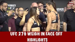 Full UFC 279: Weigh in Face Off Highlights