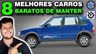 8 CARROS DE MANUTENÇÃO MAIS BARATA