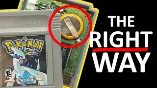 The RIGHT Way to Replace Gameboy Cart Batteries