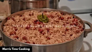 AUTHENTIC JAMAICAN RICE & PEAS | Rice & Beans | Mommy Version | Lession #159 | Morris Time Cooking
