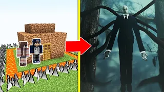 SlenderMan Tấn Công Nhà Được Bảo Vệ Bởi bqThanh và Ốc Trong Minecraft