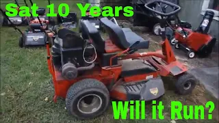 Snapper SR-Series with 10HP Briggs and Stratton Won't Start~Stored 10 Years