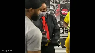 Tyron Woodley heated moment with Jake paul and Team in the Locker room.