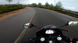 Yamaha YZF R125 - Ride home from work in the rain